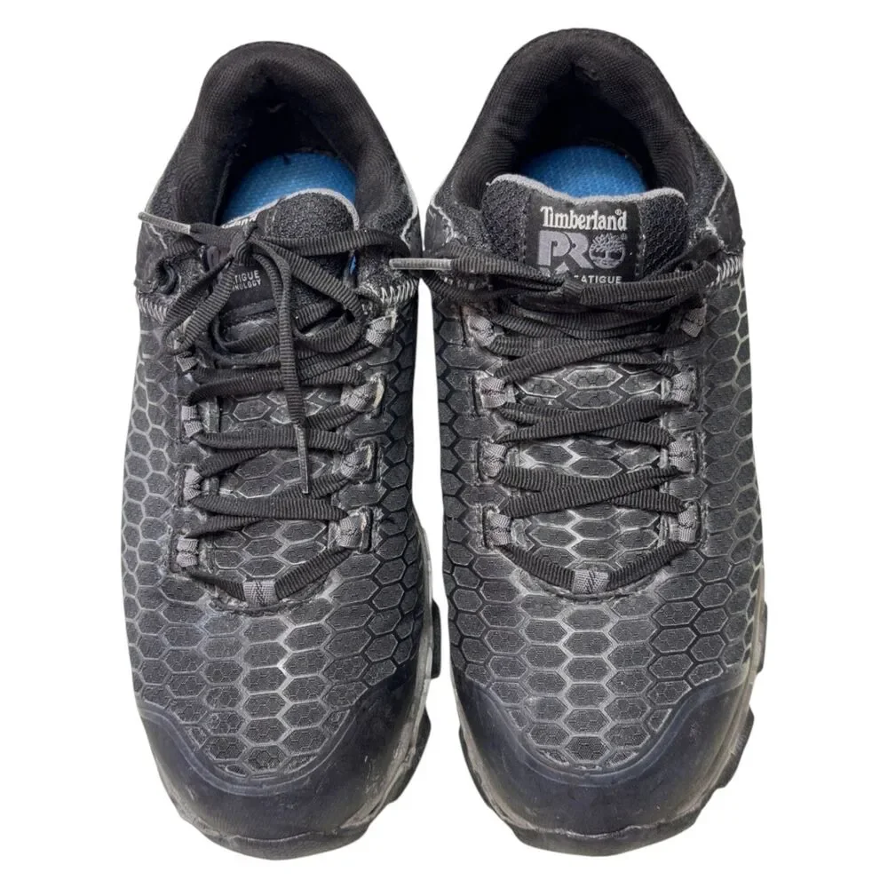 Timberland PRO A1B6U Powertrain Sport Mens 7.5M Alloy Toe Work Shoes Black